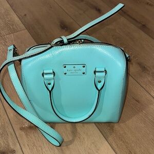 Kate Spade Turquoise Leather Satchel